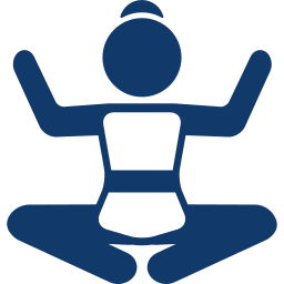 Capcare - femme en position lotus